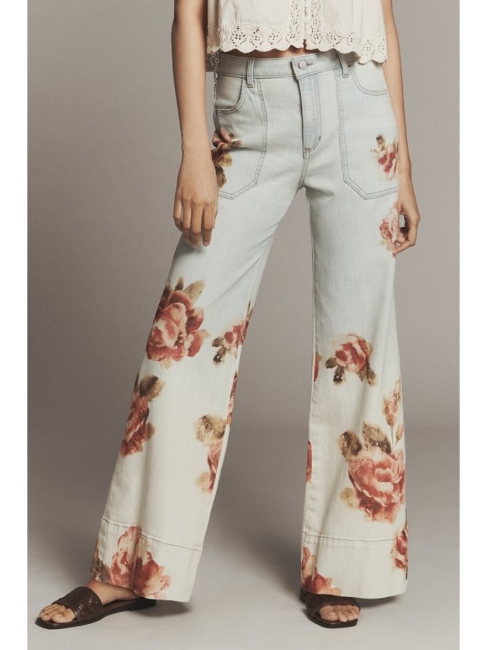PILCRO BY ANTHROPOLOGIE Women's The Rylan Relaxed High-Rise Flare Jeans Size 27